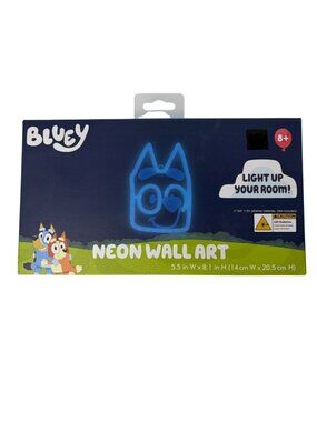 Bluey Neon Wall Art Light Up Your Room Sign LED Decor New In Box 5.5” x 8.1”